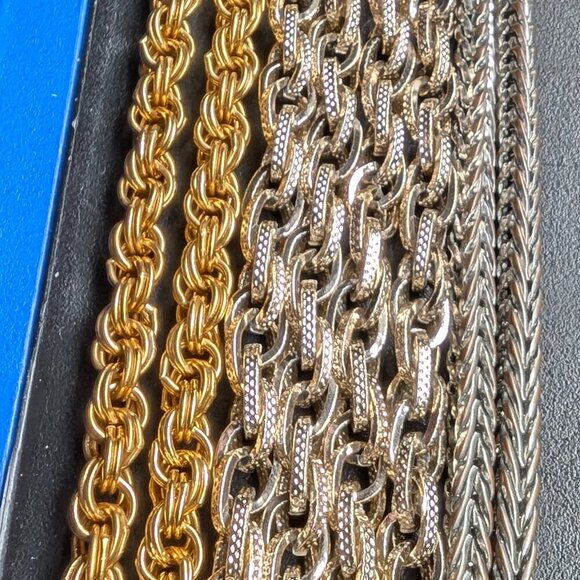 Vintage Light Rose Gold Textured Rope Chain - Picture 5 of 5